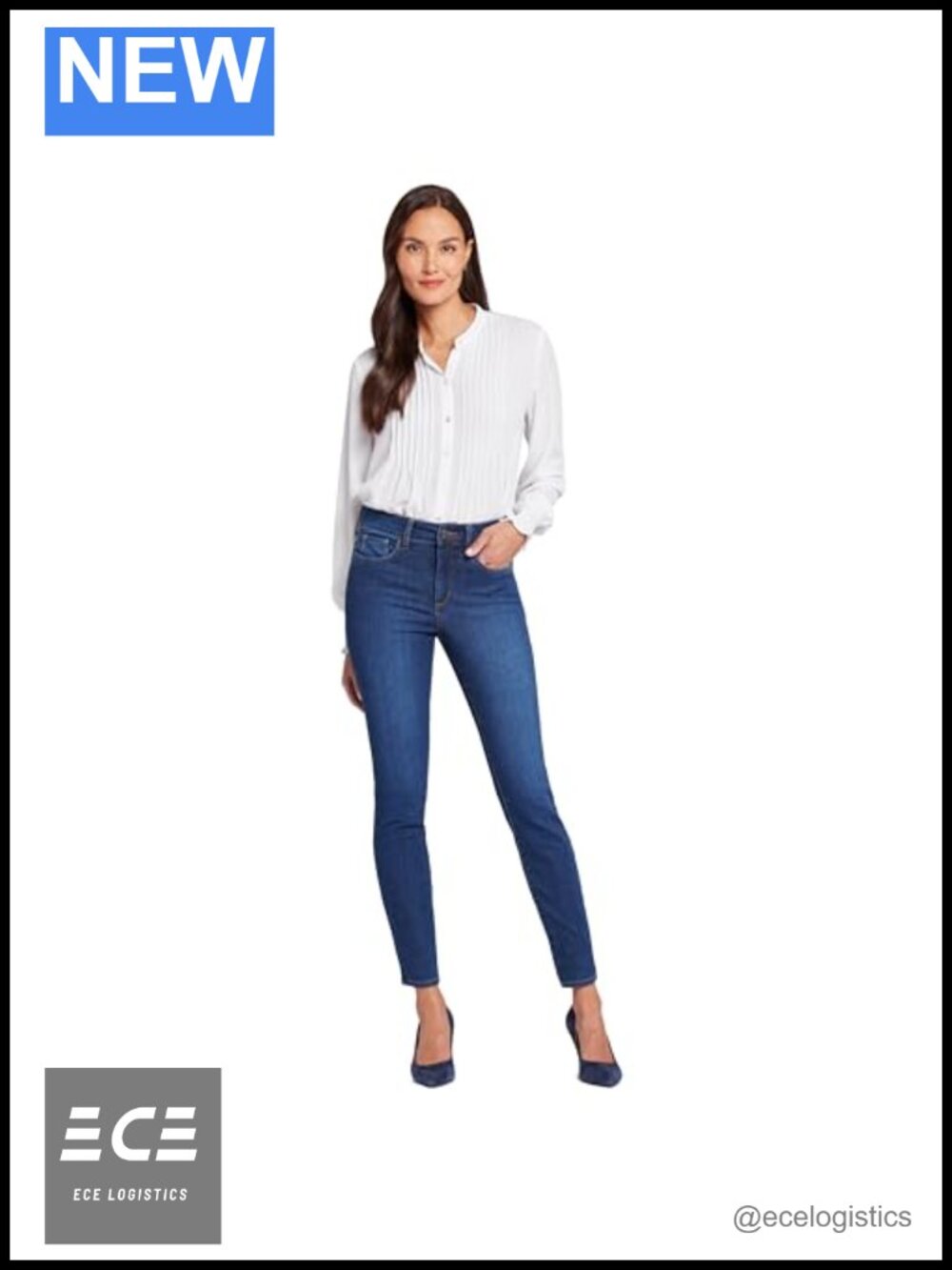 Skinny Legging Jeans with Lift Tuck Technology Slimming Stretch Denim